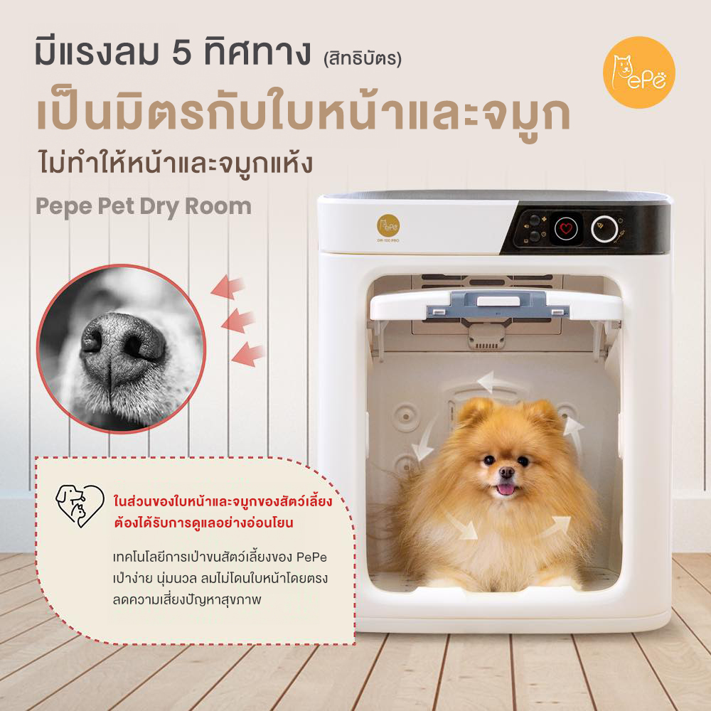 เครื่องเป่า ขนแมว ขนหมา ขนสัตว์เลี้ยง ตู้เป่าขน